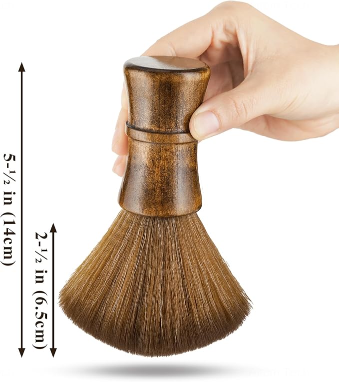 NiHome Vinyl Record Cleaning Brush for Turntables, LPs, Lenses, Screens, Furniture, Premium Beechwood Handle Ultra-Fine Microfiber Bristles Multi-Purpose Tool for Safe Dust Removal & Anti-Static Care