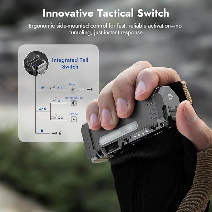 WUBEN X4 EDC LED Flashlight with RGB Light, 1500 Lumens Mini Flashlight with Tactical Switch and Magnetic, IP68 Portable Pocket Clip USB C Flash Light for Camping, Checking, Emergencies
