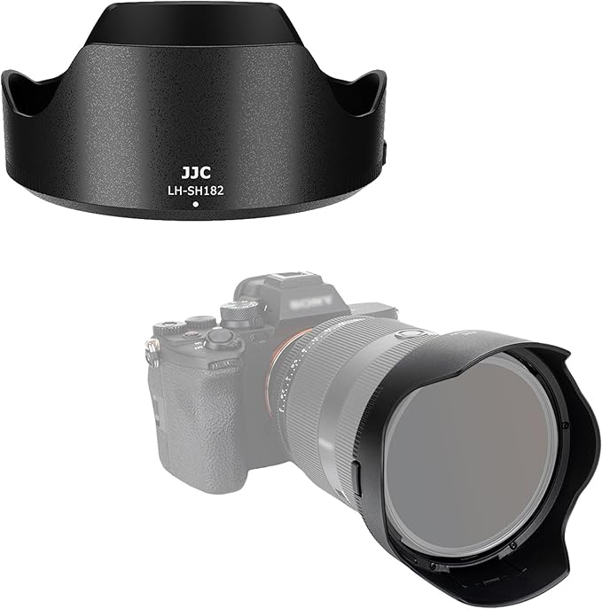 JJC ALC-SH182 Bayonet Lens Hood Shade for Sony FE 28-70mm f/2 GM Lens (SEL2870GM), Reversible Design, No Vignetting, Replaces Sony ALC-SH182 Lense Hood