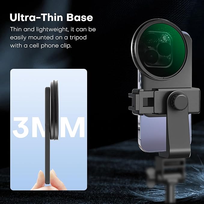 REYGEAK CPL Filter for Magsafe iPhone 16/15/14/13/12,67mm Ultra-Slim Camera Lens Filter,Magnetic Filter Frame with 6.1inch for iPhone 15/14/13/12 Pro