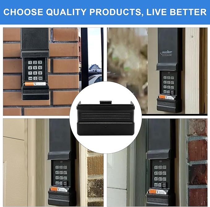 Replacement for Genie Garage Door Opener Wireless Keypad Battery Cover, Compatible with Genie 27474C Old Style Black Keypad, Durable Weather-Resistant Keypad Battery Door