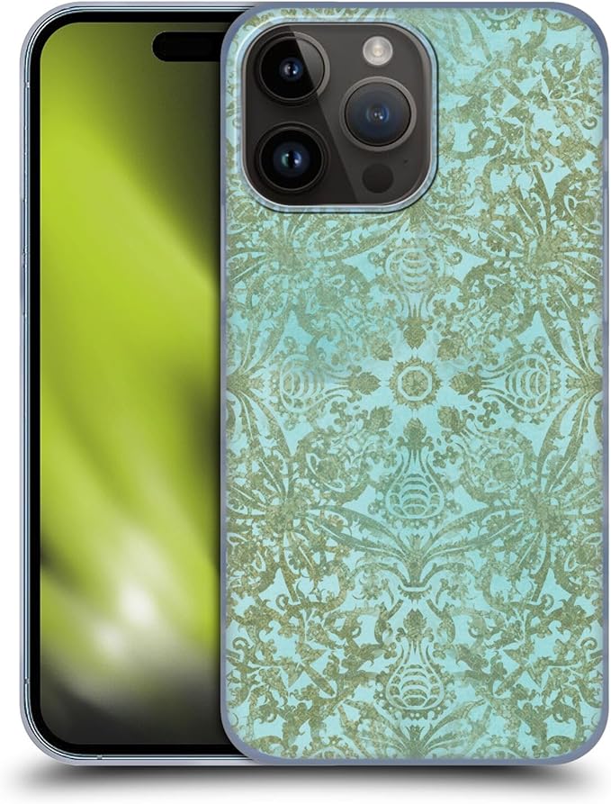 Head Case Designs Officially Licensed LebensArt Damask Patterns 2 Hard Back Case Compatible with Apple iPhone 15 Pro Max