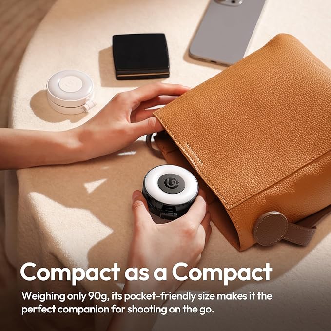 ULANZI LM23 Magnetic Ring Light for iPhone MagSafe — 360° LED Selfie & Vlog Fill Light