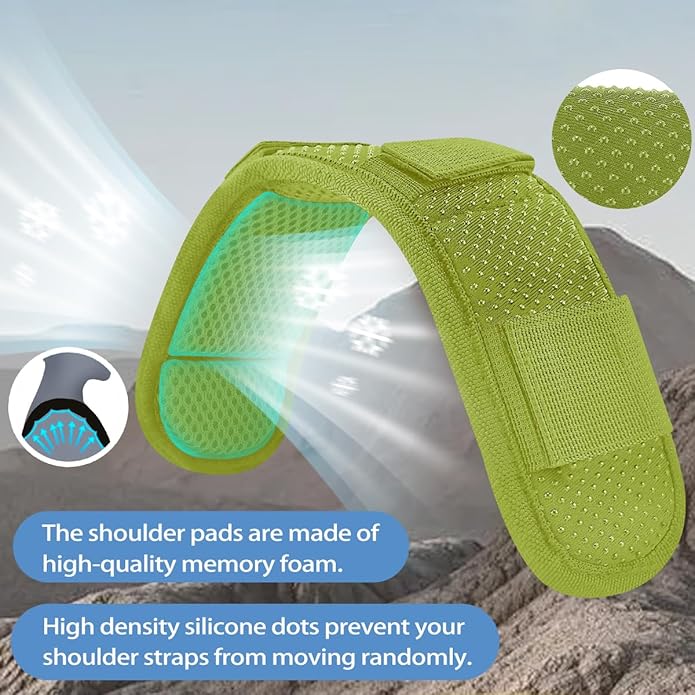 ZINMARK 2Pcs Ultra-Thick Shoulder Pad Cushions for Laptop Bags,Messenger Bags,Briefcases,Luggage, Tool Bags,Travel Bags etc