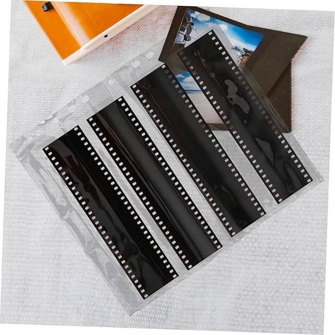 Gadpiparty 10pcs Film Negative Storage Sleeves Document Pouch with Heavy Duty Protectors for Photo and Film Preservation for Organizing Negatives and Slides