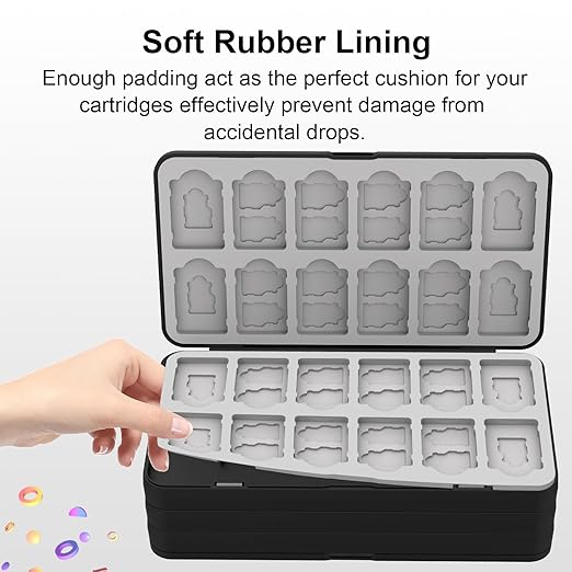 iPLYGAM Switch Game Case Holder for Nintendo Switch 2/OLED/Lite with 96 Cartridge Slots and 160 Micro SD Card Storage, Portable Game Protective Organizer Traveler Gift Accessories