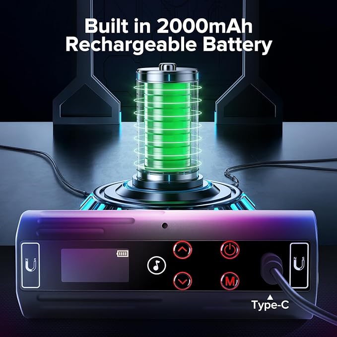 Magnetic Handheld Light Wand, 360° Full RGB Mini LED Video Light Stick, 2500-9000K Dimmable Camera Tube Light with 2000mAh Battery for Photography TikTok YouTube Vlog