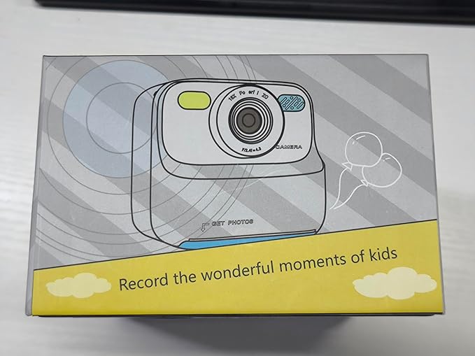 Kids Instant Digital Cameras for Boys and Girls, 1080P HD Dual-Lens Selfie Digital Camera with Print Paper & 32G Card, Christmas Birthday Gifts Toys for Toddler and Teenagers Age 3-16 Years Old