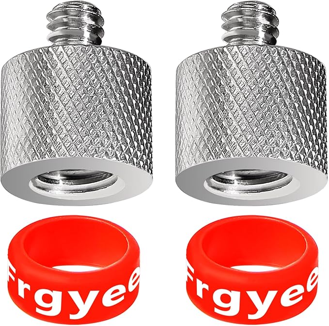 1/4 to 3/8 Camera Screw Adapter, Tripod Adapter 1/4 Male to 3/8 Female of 304 Stainless Steel Prevents wear and Tear, Break for Camera Monitor, Tripod, mic Stand Mount