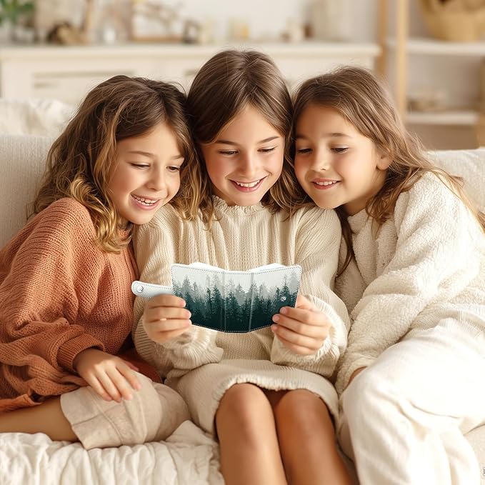 Lebrocoli Mist Forest Small Photos Album for 2x3 Inch Films, 56 Pockets Mini Cute Albums Book for Polaroid Fujifilm Instax Mini Instant Camera Printer, Kpop Photocard Pictures Binders Holders Storage