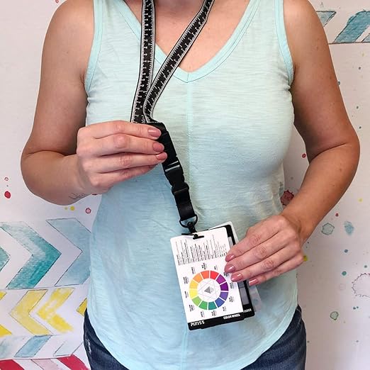 Grey Scale Value Finder, Color Wheel, Artists View Catcher Finder Viewfinder on Lanyard with Measuring Tape Tools for Artists Drawing