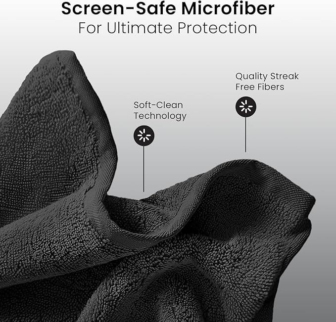 EVEO Computer Screen Cleaner Spray Kit- Portable Laptop Screen Cleaner, Phone Cleaner & Monitor Cleaner + Microfiber Cloth - Car Screen Cleaner for MacBook, iPad and More Electronic Devices - (2 Pack)