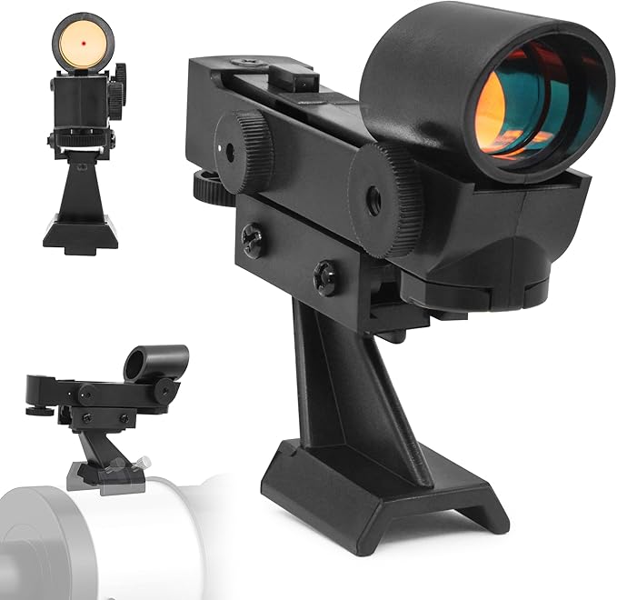 Astromania StarPointer Finderscope for Astronomical Telescopes Reflex Viewfinder, Red Dot Finder Scope Sight Telescope Accessories with Slide-in Bracket Compatible for Universal Dovetail Mounting Base