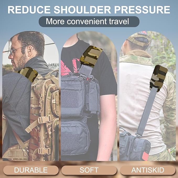 ZINZ 2-Pack Universal Wide Shoulder Pad with Ultra Thick Cushion for Bag Luggage Backpack Bag Crossbody