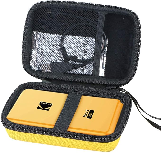 Aenllosi Hard Carrying Case Replacement for Kodak Mini Shot 2 Retro/All-New Mini Shot 2 (Yellow)