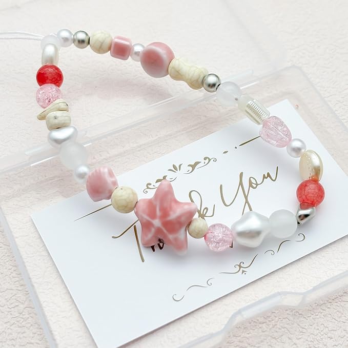 Beaded Camera Wrist Strap Cute Digital Camera Charm Lanyard Phone Chain Keychain Beaded Phone Lanyard Bag Charm