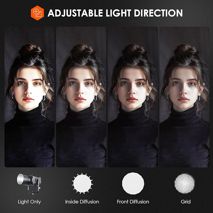 TARION Quick Release Parabolic Softbox - Bowens Mount Softbox with Diffusers/Honeycomb Grid/Carrying Bag for Live Streaming, Photography, Videography (Parabolic 35.4"/90cm)