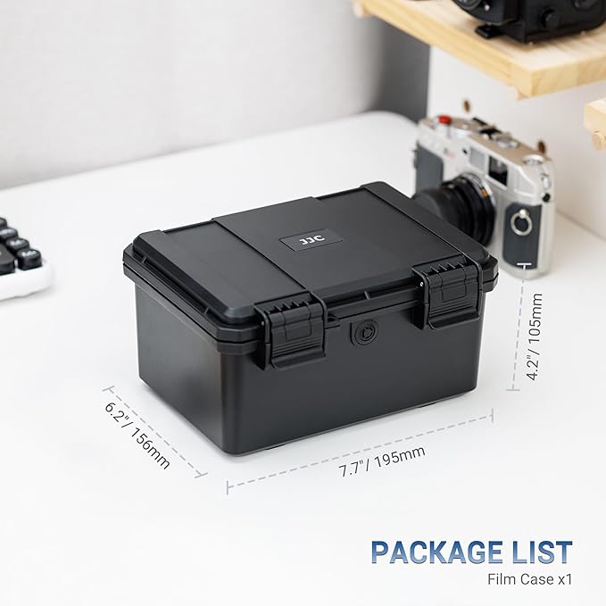 JJC Heavy Duty 120 Film Case Holder for 15 Rolls of 120-Medium Format Films, IP67 Waterproof and Light-Sealed (No Film Included)
