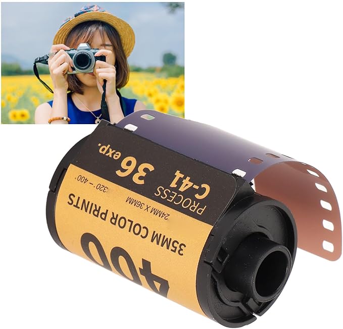 Lybunair 35mm Vintage Camera Color Print Film, 36 Sheets, Carbon Removal, for 135 Cameras