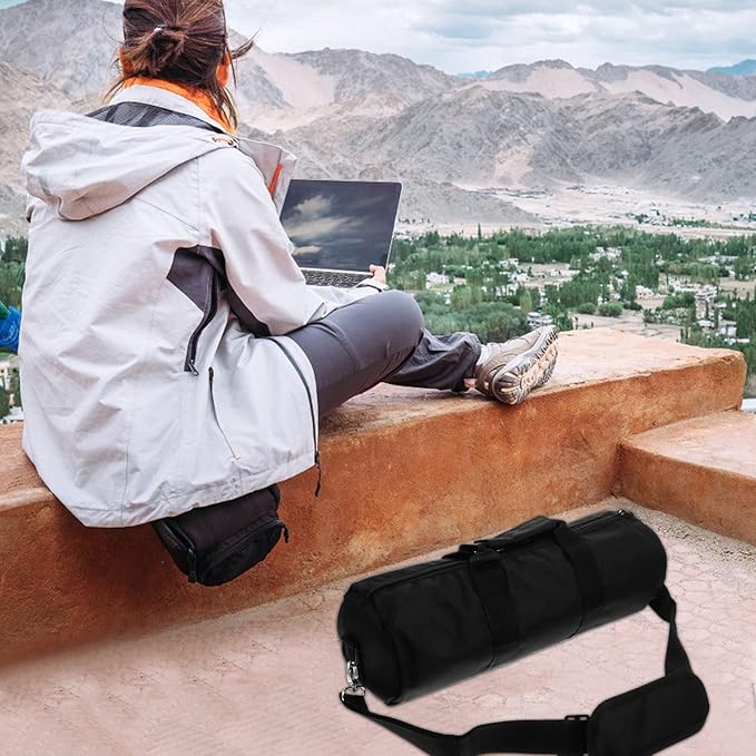 Mobestech Tripod Carrying Bag 15.7 Inch Compact Photography Accessories Backpack with Shoulder Strap and Handle Lightweight Oxford Fabric Case for Tripods Light Stands and Outdoor Use
