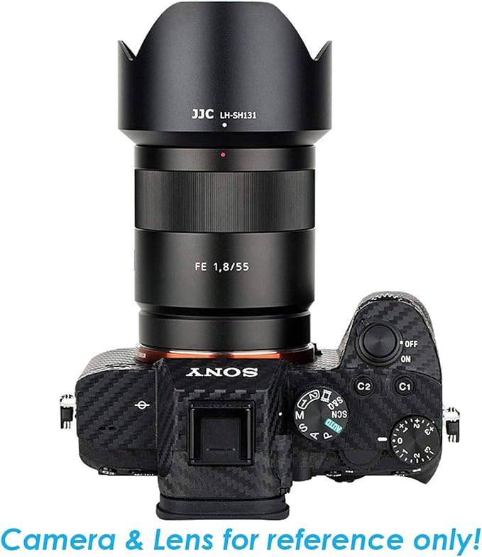JJC LH-SH131 Metal Petal Lens Hood for Sony Sonnar T* FE 55mm f1.8 ZA Lens/T* E 24mm f/1.8 ZA Lens, Sony Sonnar 55mm 1.8 Lens Hood, Sonnar 24mm 1.8 ZA Lens Hood, Replaces Sony ALC-SH131 Lens Hood