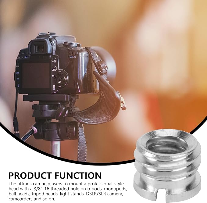 ledmomo 1/4 to 3/8 Camera Tripod Thread Adapter Convert Nut Screw Adapter for Tripods Monopods Ball Heads Light Stands DSLR Camcorders