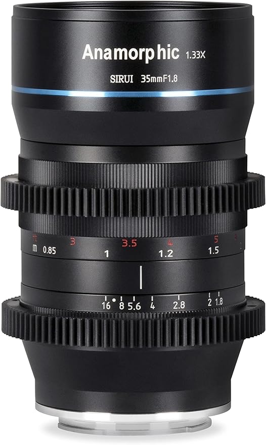 SIRUI 35mm Anamorphic Lens F1.8 1.33X APS-C Cinema Lens for M4/3 Mount(SR-35M)