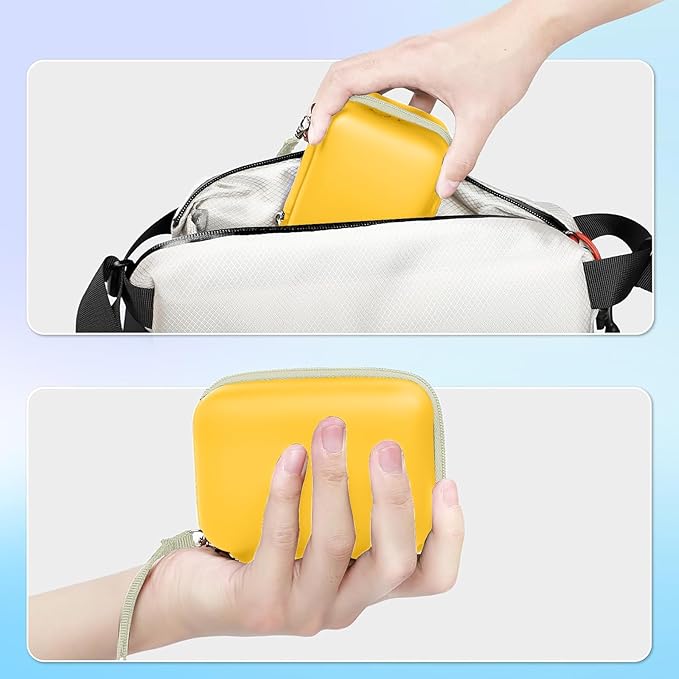 Leayjeen Digital Camera Case Compatible with Panasonic LUMIX ZS99/ LX10/ ZS80/ ZS100/ ZS70/ ZS200/ ZS60 4K Digital Camera-Yellow（Case Only）