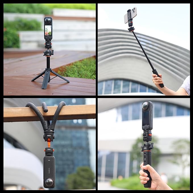 VRIG Claw Mini Quick Release Plate Tripod QR Camera Mount Adapter, Quick Setup Kit with 1/4'' Screw