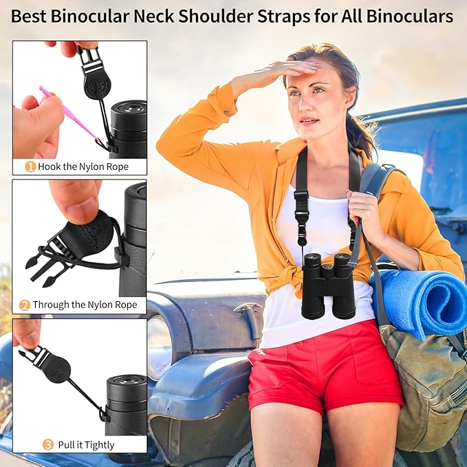 Universal Shoulder Strap, Sandwich Mesh Padded Neck Lanyard, Replacement Comfortable Bag Strap for Camera, Cellphone Tablet,iPad, Laptop, Luggage Bag, Binocular(Black)