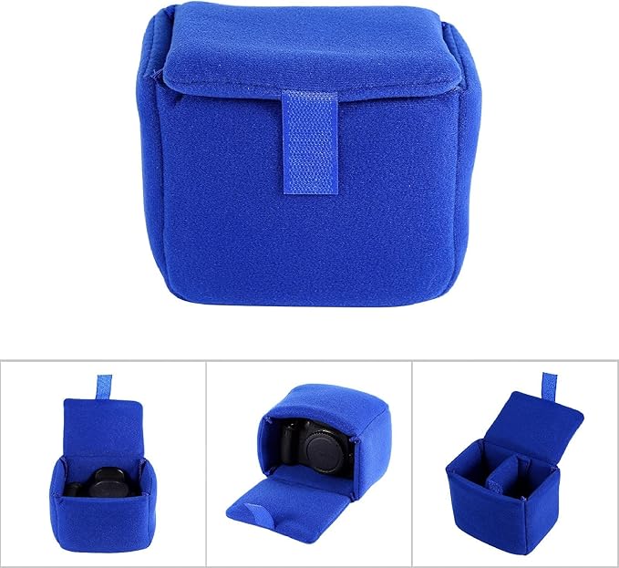 Camera Bag Insert, Portable Camera Padded Pouch Liner Pad Shockproof Waterproof Organizer Storage Case Protection Digital Protective Accessory for Travel DSLR Photographing Photographer Beginner Small