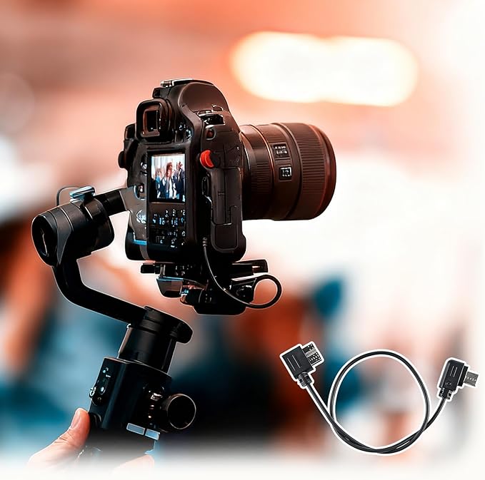 Camera Shutter Release Cable USB 3.0 to Type-C USB for ZHIYUN Crane 3 LAB Stabilizer,for Nikon Z6 Z7 for EOSR EOSRP R5 R6 for Panasonic GH5 GH5S Camera RSS Curved Control Cable 35.5CM