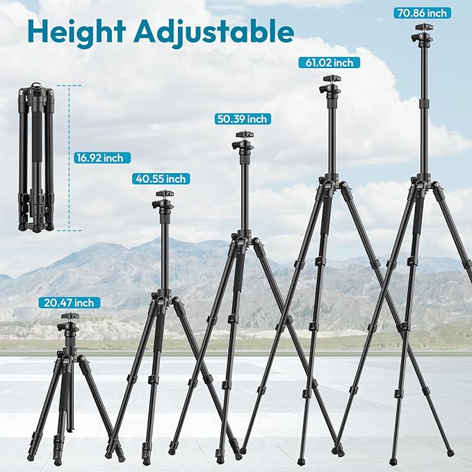 ULANZI HD02 Magic Arm Super Clamp Kit and TT53 Camera Tripod