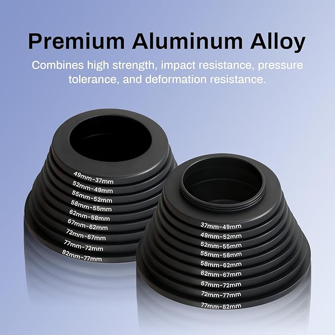 30mm to 26mm Step Down Ring Adapter Filter, Aluminum Alloy Lens Filter Adapter Ring Stepping Rings Fits 30mm Lens to 26mm DSLR/Digital Cameras & UV/CPL/ND Filters