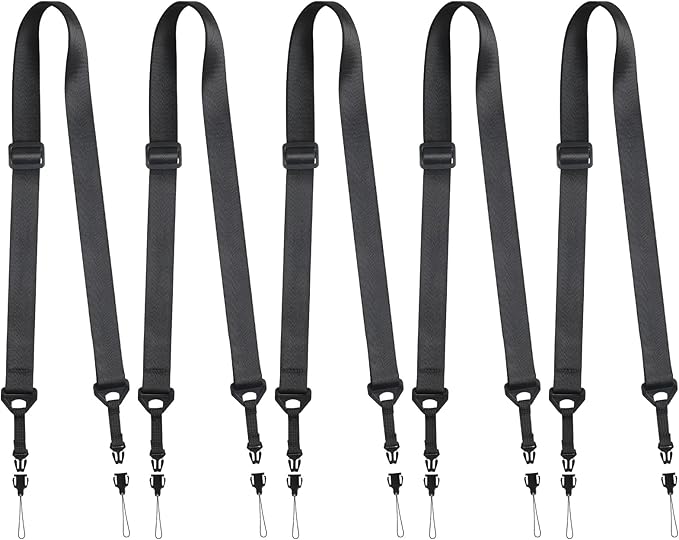 5 Pack Replacement Nylon Neck Lanyard, Universal Shoulder Strap Replacement Nylon Neck Lanyard, Comfortable Adjustable Shoulder Strap for iPad, Camera, Crossbody Bag, Binocular, Tablet
