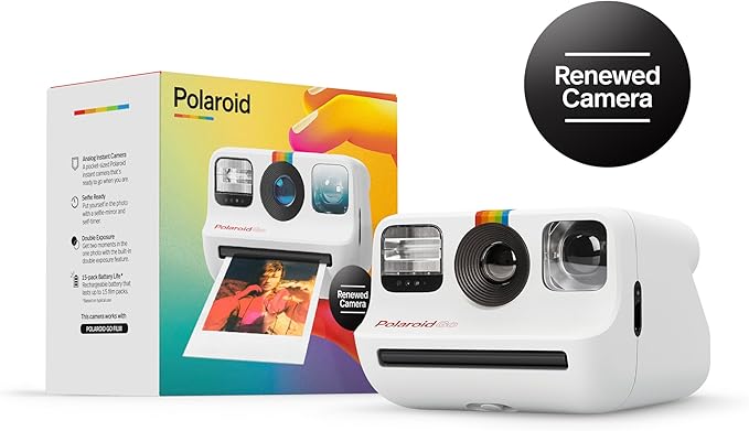 Refurbished Polaroid Go Instant Camera - White (9123)