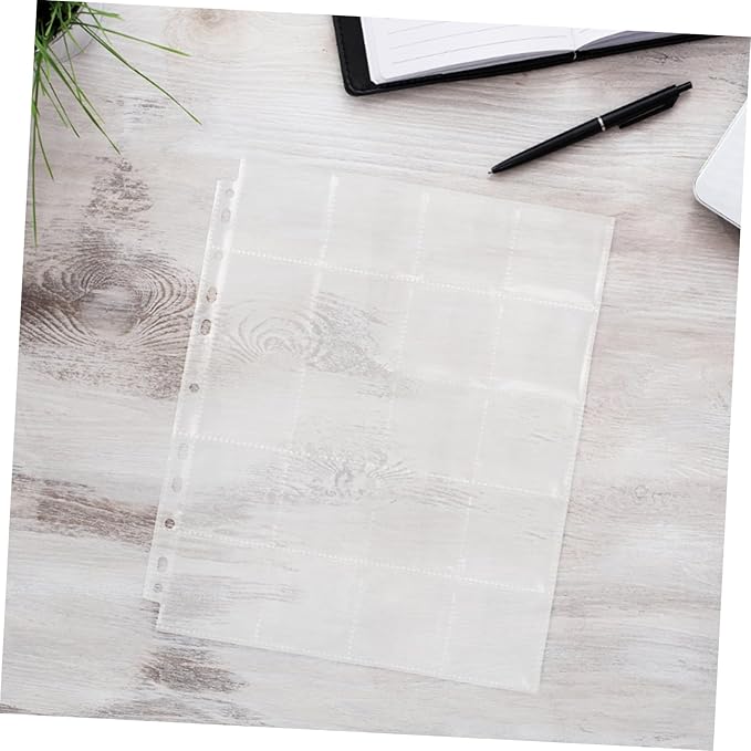 30pcs Film Negative Holder Acid-Free Binder Page Card Sleeves Film Negative Binder Bag Portable Storage