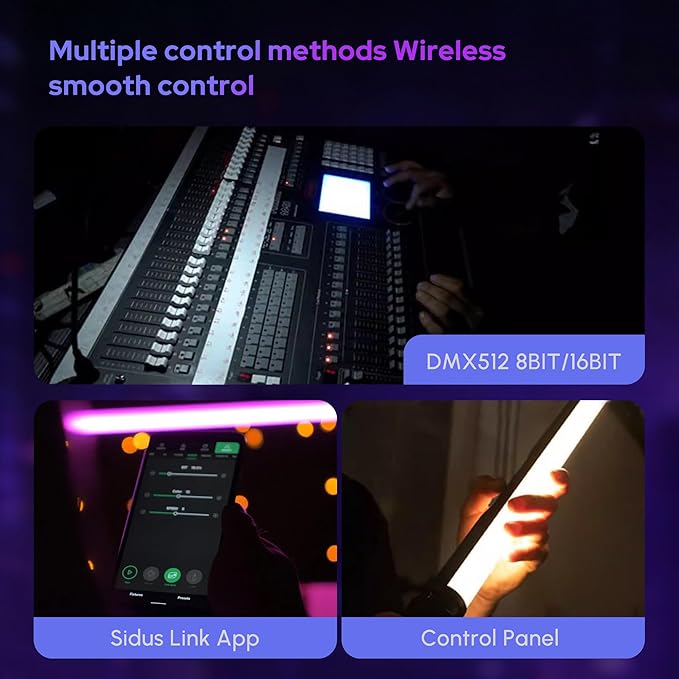 Aputure Amaran T2C RGBWW LED Tube Light 2500K to 7500K,Support APP and DMX Control (T2C 20W 23.6inch/60CM)