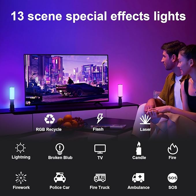 EMART Magnetic Handheld Light Wand, 360°Full RGB Mini LED Video Light Stick,1200mAh 2500-7000K 13 Effect Dimmable Camera Tube Light for Video Recording Studio Photography TikTok YouTube Vlog