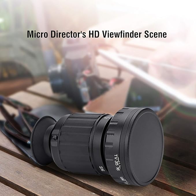 VD-11X Micro Directors Viewfinder, Scene Viewer with 37mm Standard Filter Thread, Screw Retractable, Professional Phototgarphy Accessory