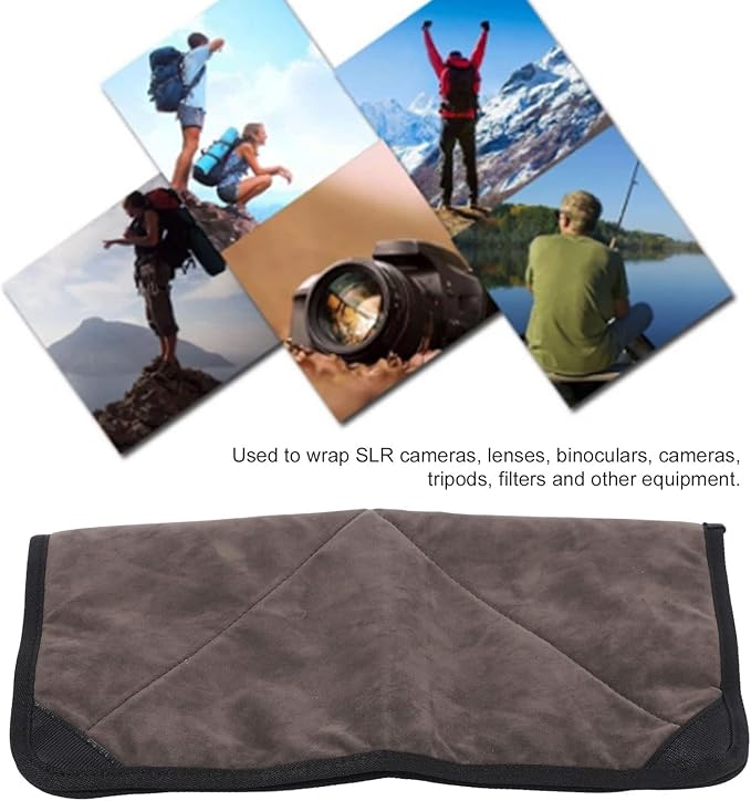 Camera Protective Wrap, Antiscratch Camera Wrap, Flannel Camera Wrap Cloth for DSLR, Smartphones, Laptops, Cosmetic