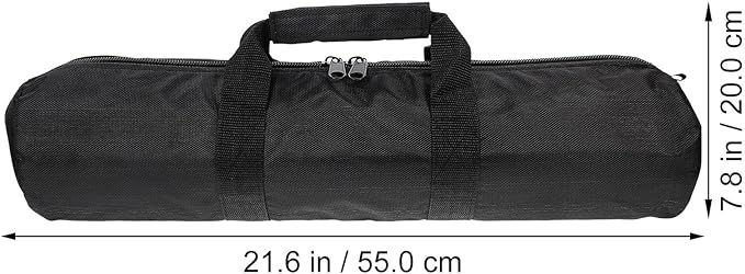 Zerodeko Padded Tripod Carrying Bag 55cm Thick Waterproof Case with Shoulder Strap for Photography Light Stands and Mic Stands, Protective Storage for Camera Accessories and Photo Equipment