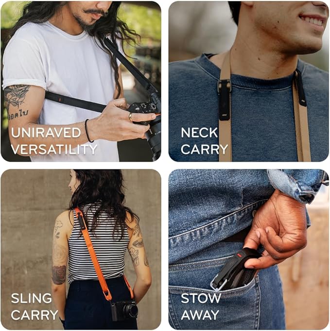Peak Design Leash Camera Strap - Configurable as a Sling, Neck, Shoulder Strap or Safety Tether, Adjustable, Compact