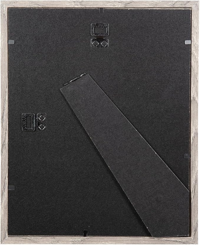 kennethan 8x10 Picture Frame Gray Set of 4, Wooden Poster Frame for Tabletop and Wall Mounting Display for Home, Office,Gallery,Holiday with Photos, Posters, Puzzles