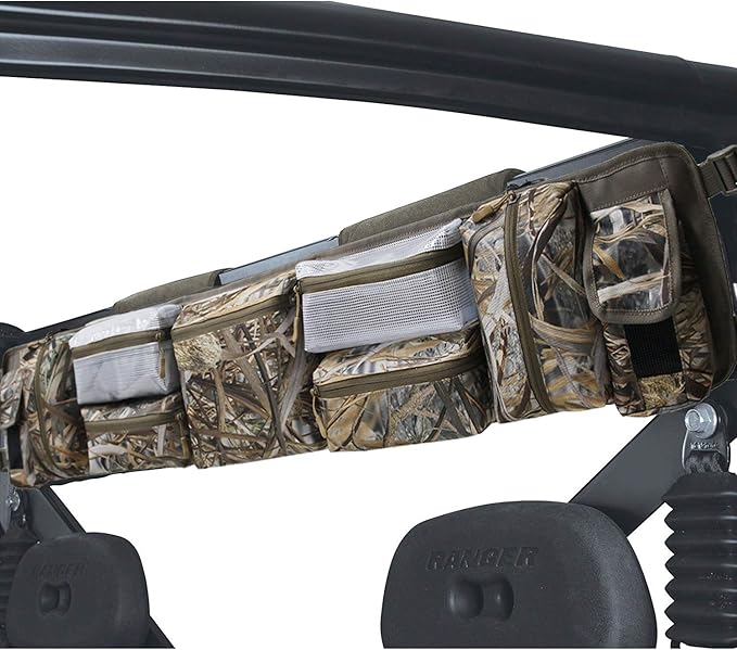 MYDAYS UTV Roll Cage Organizer Case, Cargo Rear Storage Bag Gear Bags,Tools Storage Solution for Most Full Size UTVs, Polaris, Yamaha and Kawasaki UTVs