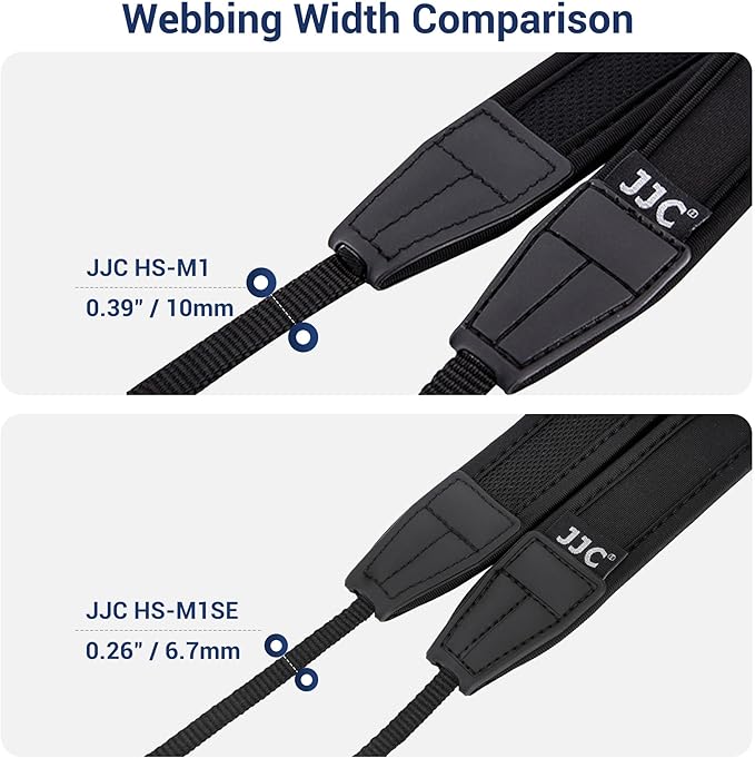 JJC Soft Camera Shoulder Strap for Canon EOS R50 R50V R100 R10 R6 Mark III II R5 Mark II R50V R7 R8 M50 Mark II Sony ZV-E10 II ZV-E1 Fujifilm Nikon Mirrorless Camera, 23.6-43.3" Adjustable Neck Strap