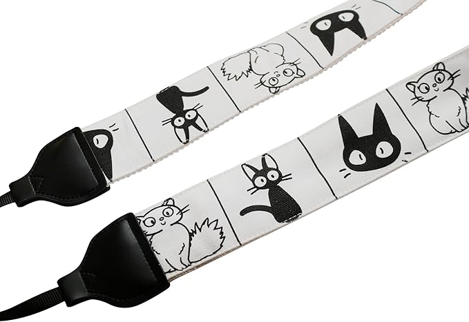 UNIKSTRAP Original Design Adjustable Camera Strap Comic Cat, 2 Inch (5cm) Width, Fit for Canon Nikon Sony Interchangeable Lens Digital Camera/DSLR