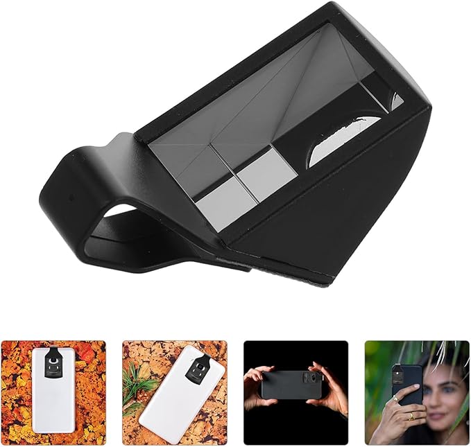 Generic Universal Clip-on Phone Lens Kit, Wide Angle and 90-Degree Corner Mirror Lens Attachments for Smartphones, Portable Mobile Camera Photo Accessories for Everyday Use