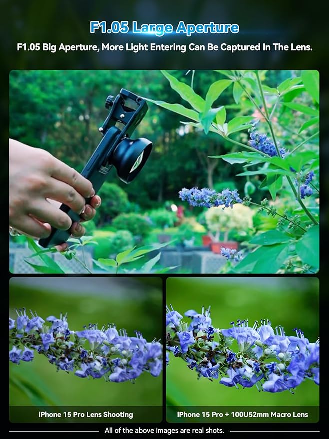 APEXEL 100Ultra Macro Lens with CPL Starlight - Enhanced Version Smartphone Lens for iPhone, Samsung, Pixel | Pro Macro Photography of Flowers, Iinsects, Jewelry, Food Details and Other Small Objects