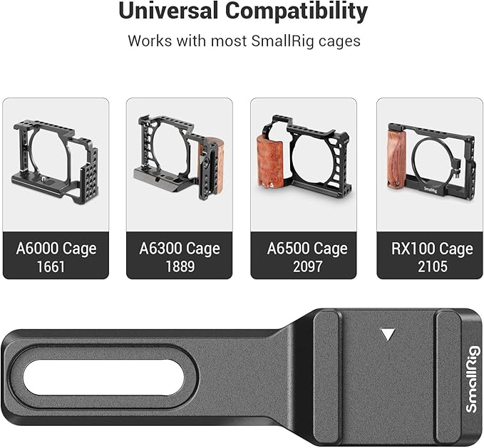 SMALLRIG Cold Shoe Extension, Outrigger Shoe Mount Adapter for Microphone, EVF and Camera Accessories - 2879